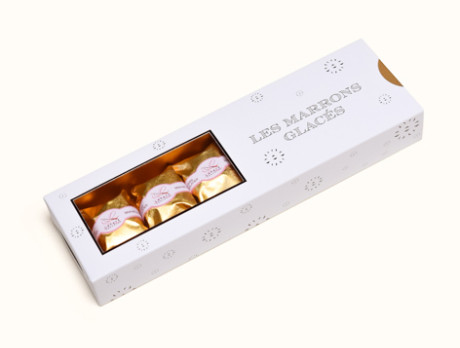 Marrons glacés Boîte de 6 marrons
