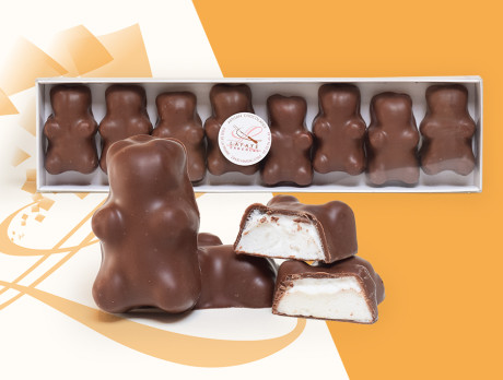  Coffret de 8 Oursons Guimauve Chocolat au Lait