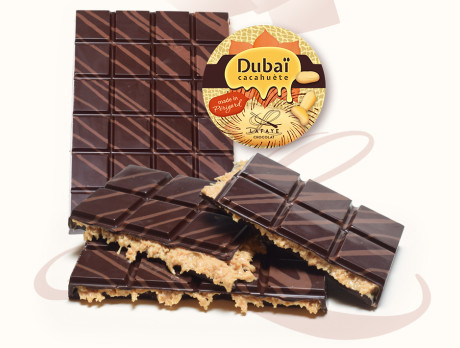 Tablette Dubaï noir Beurre de Cacahuète 200g