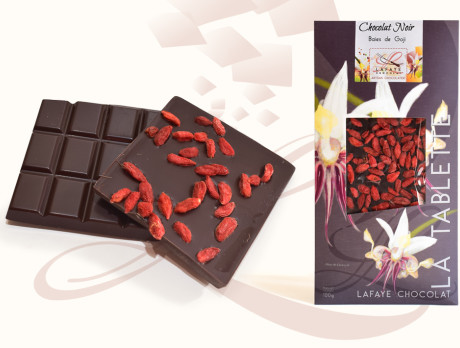 Tablette Noir Baies de Goji 100g