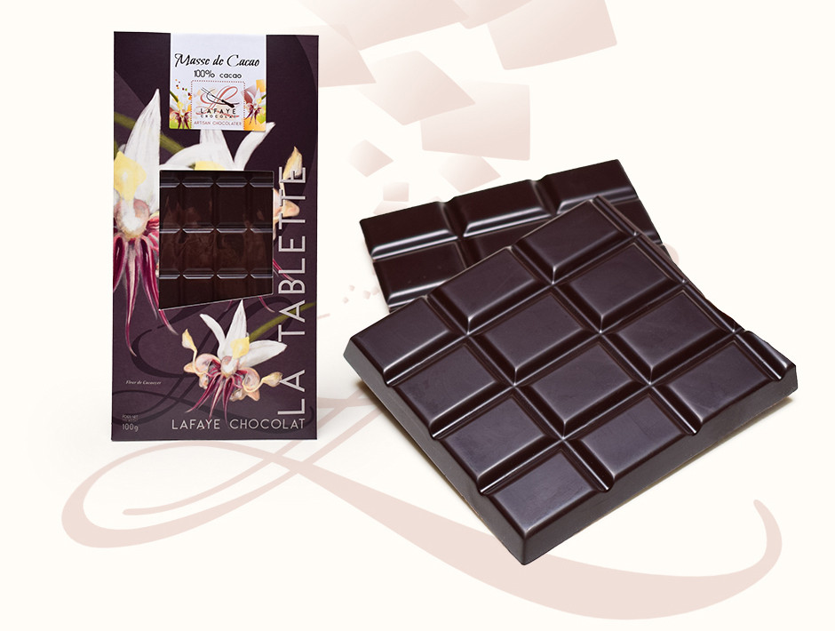 Tablette de chocolat 100% Cacao Weiss - Épicerie Comptoir Mère Brazier