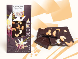 Tablette 100g Chocolat Noir Noix de Cajou