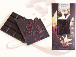 Tablette Noir Cranberries 100g